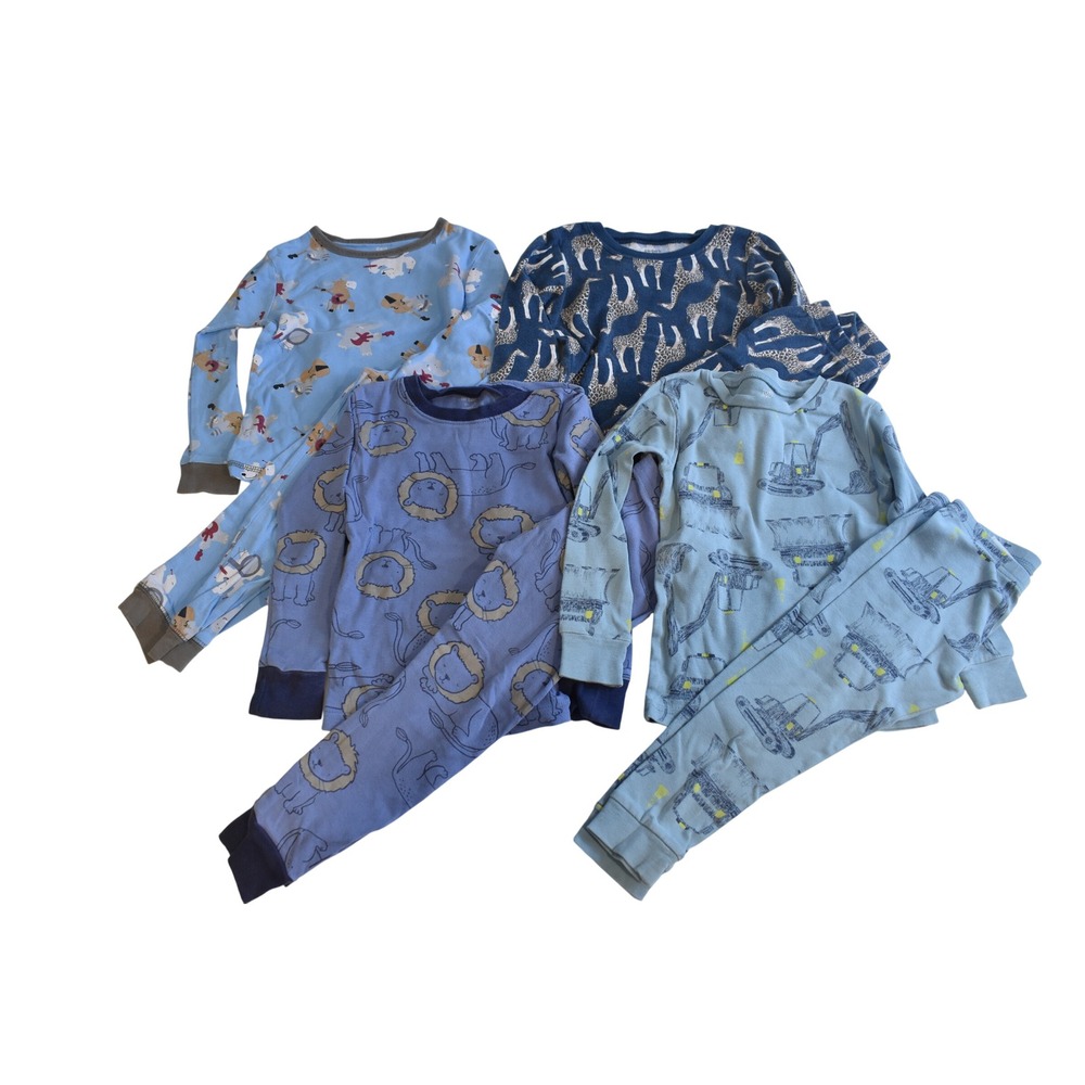 Lot of 4 Carters Boy's 2 pc Pajama Lot Size 3T